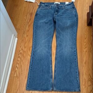 Denim Forum Blue Flare & Wide Leg Jeans